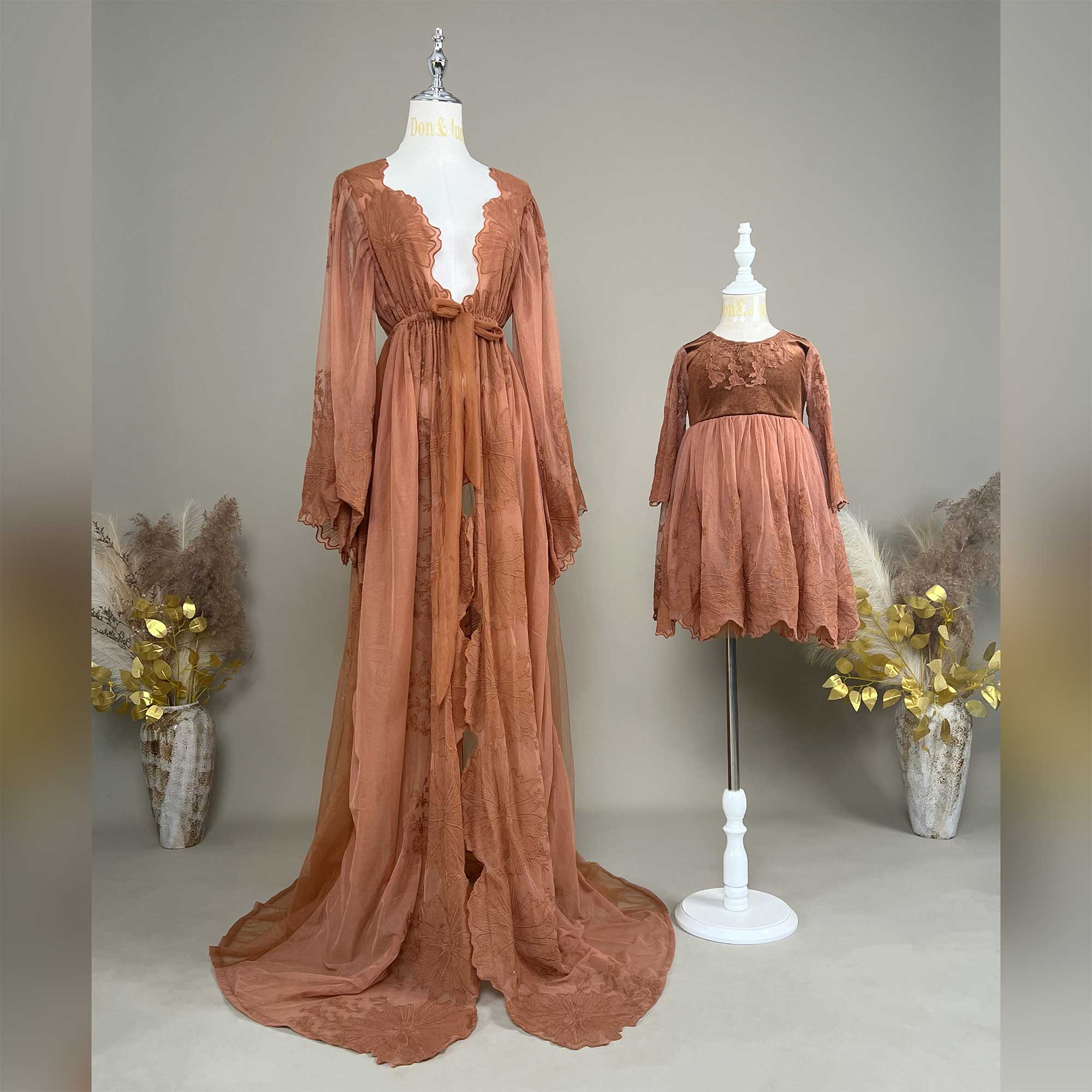 Women Formal Wear Photoshoot - Don&Judy Bohe Tulle Abito in pizzo