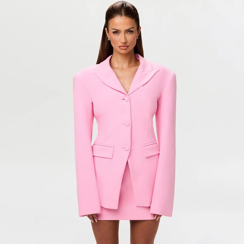 Women'S Formal Wear Jackets - Completo da Donna Rosa Vivace 2
