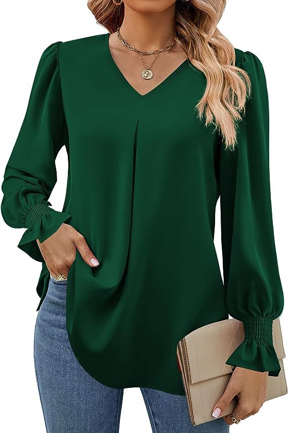 Women'S Formal Wear Blouse - Camicia a maniche lunghe da donna