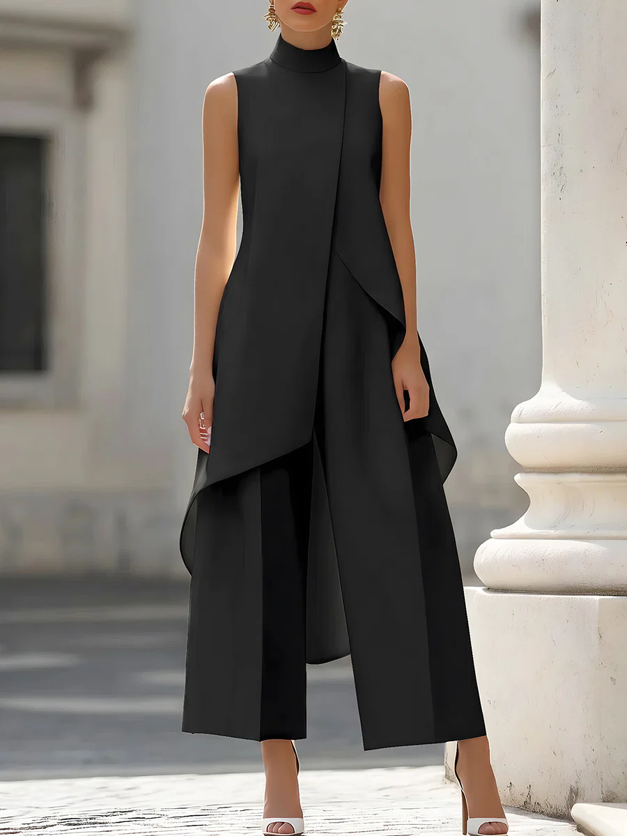 Women'S Formal Wear Pants - Tuta senza maniche con collo alto