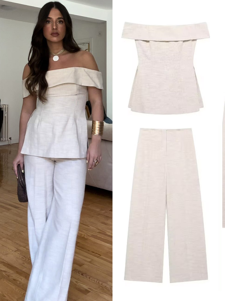 Women'S Formal Wear Pants - HH Pantaloni larghi con cerniera a