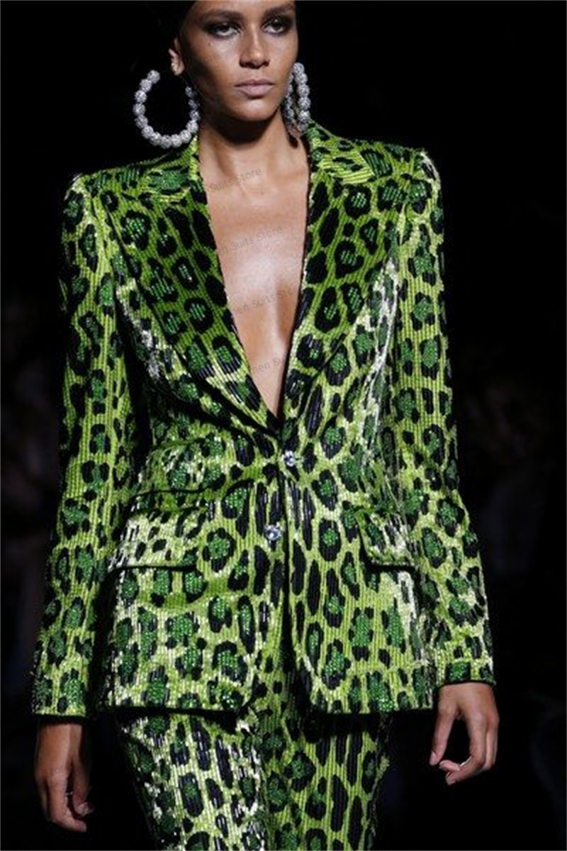 Paillettes Leopardo Abito da d - Women'S Formal Wear Jackets recensione e prezzo