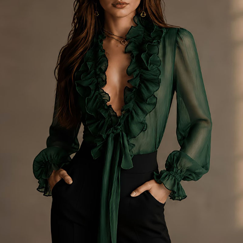 Elegante Camicetta Trasparente - Women'S Formal Wear Blouse recensione e prezzo