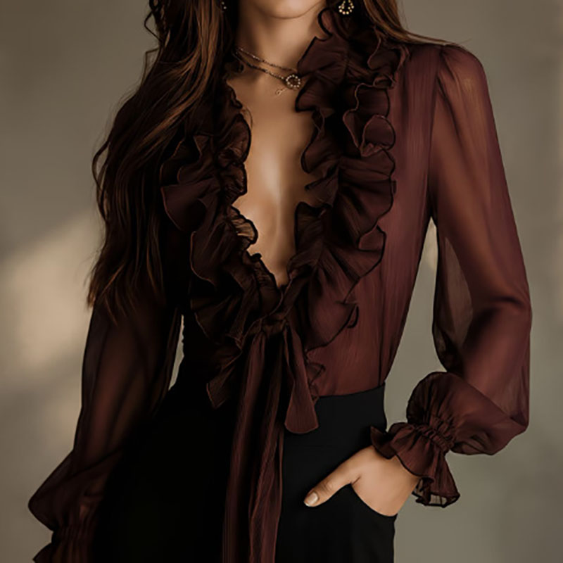 Elegante Camicetta Trasparente - Women'S Formal Wear Blouse recensione e prezzo