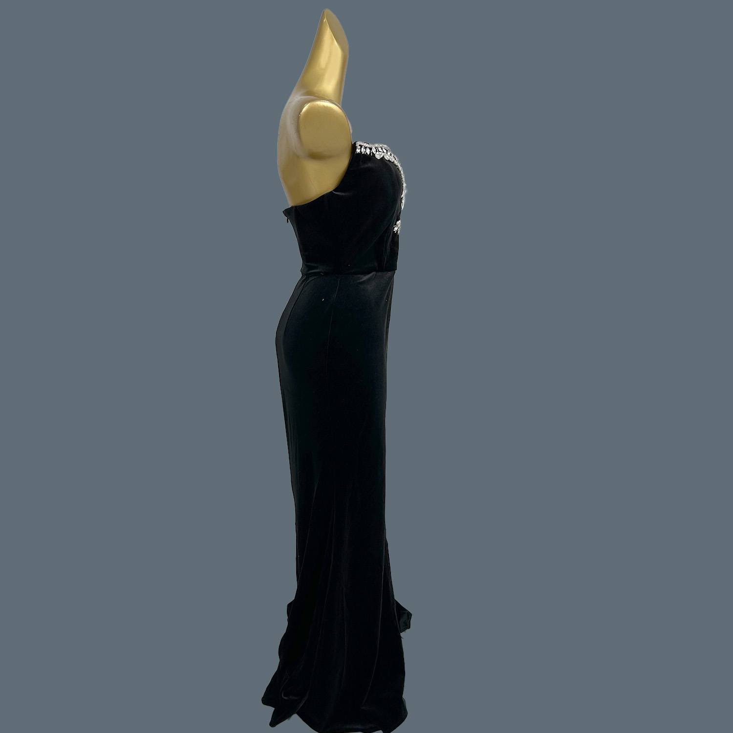 Abito Lungo in Velluto Nero, V - Women Formal Wear Photoshoot recensione e prezzo