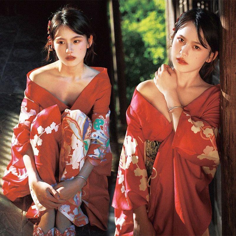 Elegante kimono formale da don - Women Formal Wear Photoshoot recensione e prezzo