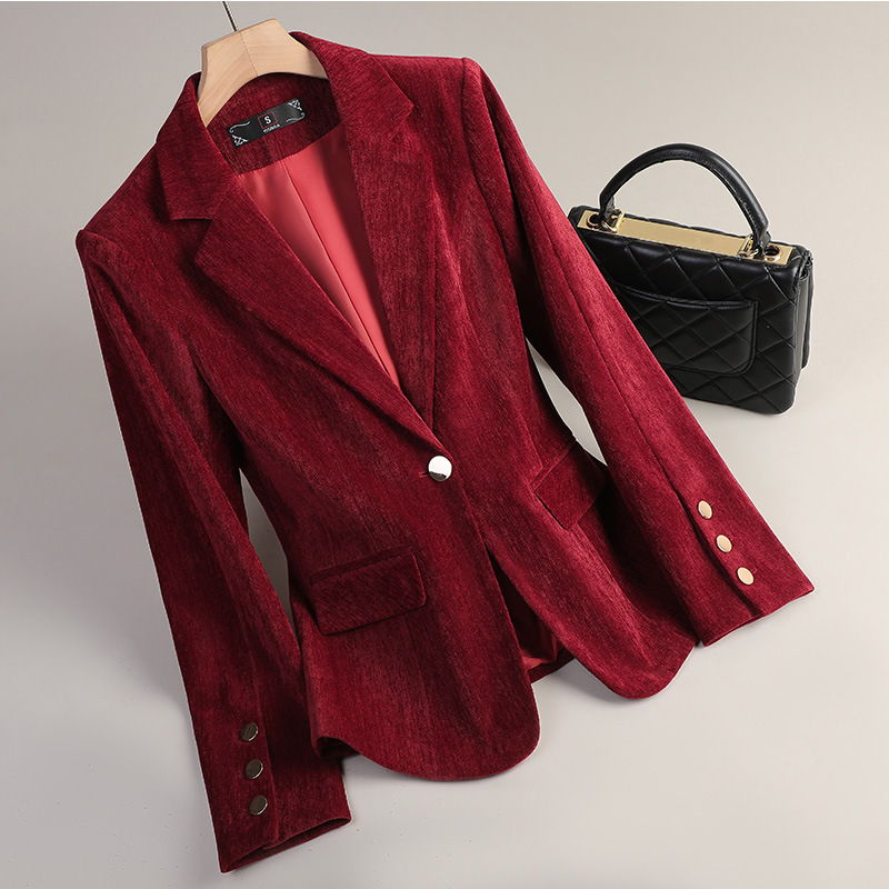 Blazer in Velluto Giallo Oro p - Women'S Formal Wear Jackets recensione e prezzo
