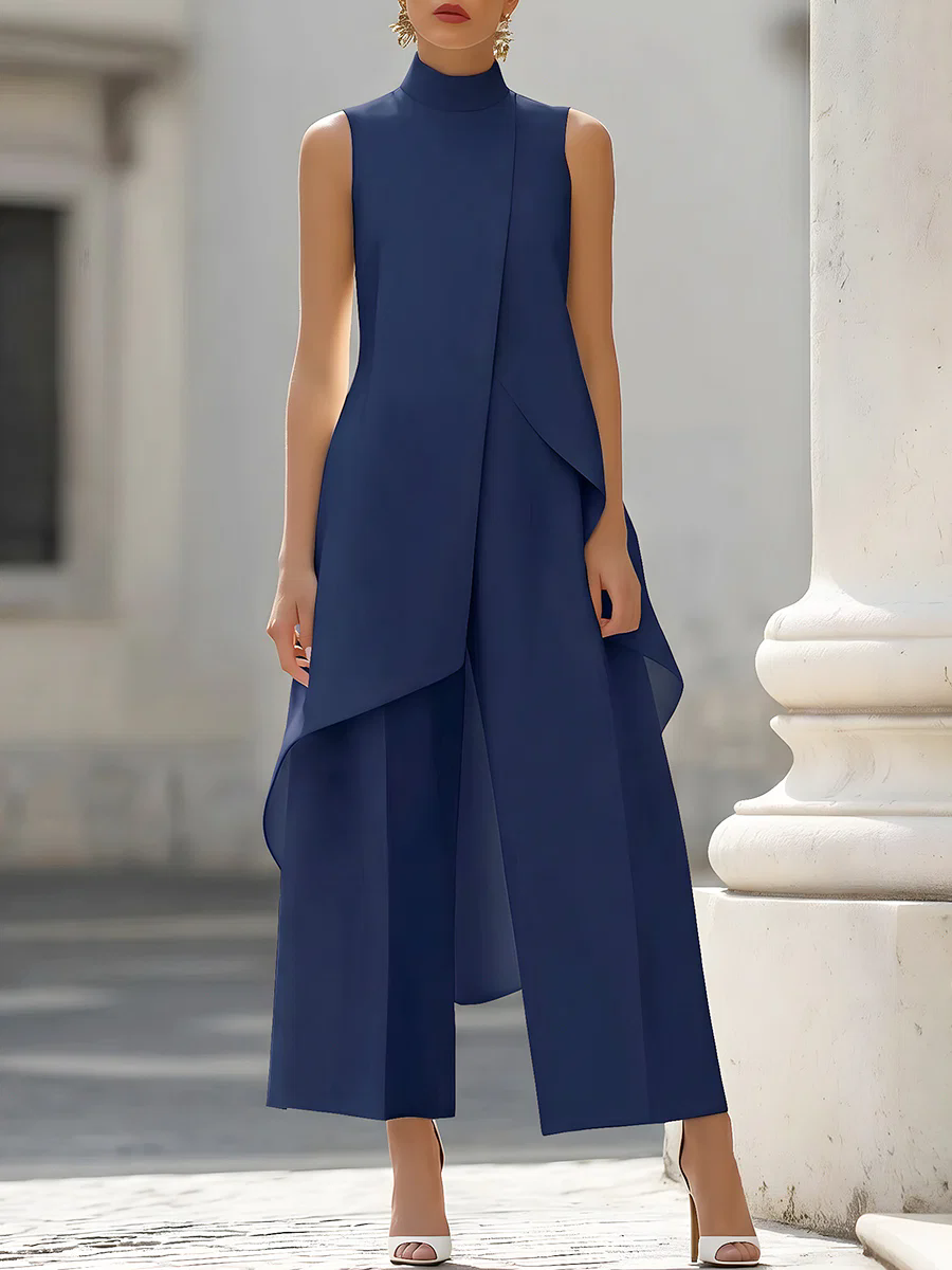Tuta senza maniche con collo a - Women'S Formal Wear Pants recensione e prezzo