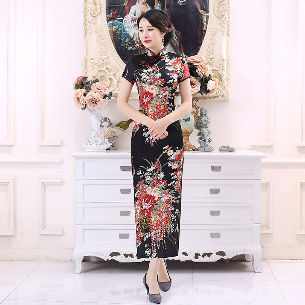 Abito Lungo Cheongsam Classico - Women Formal Wear For Plus Size recensione e prezzo